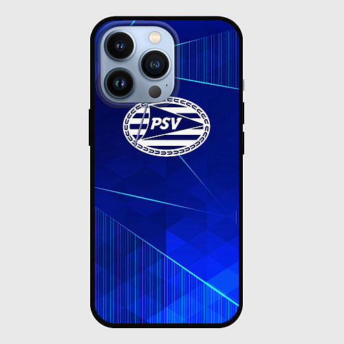Чехол iPhone 13 Pro PSV blue poly / 3D-Черный – фото 1