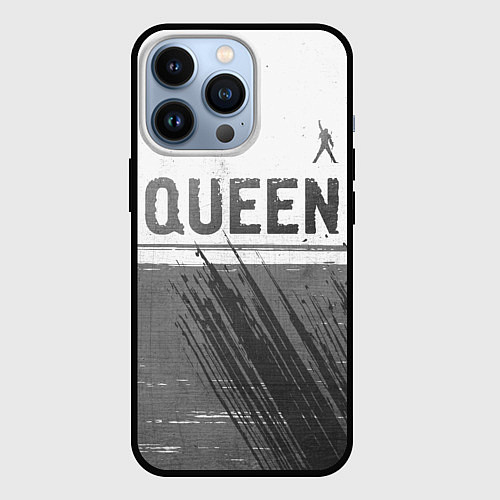 Чехол iPhone 13 Pro Queen - white gradient посередине / 3D-Черный – фото 1