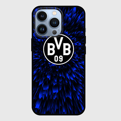 Чехол iPhone 13 Pro Borussia blue energy / 3D-Черный – фото 1