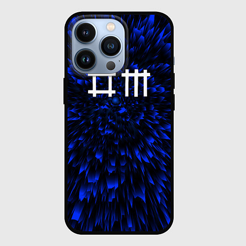 Чехол iPhone 13 Pro Depeche Mode blue energy / 3D-Черный – фото 1