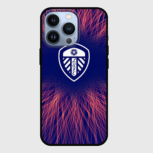 Чехол iPhone 13 Pro Leeds United red energy / 3D-Черный – фото 1