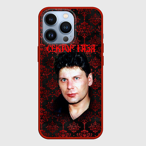 Чехол iPhone 13 Pro Сектор газа красные узоры / 3D-Красный – фото 1
