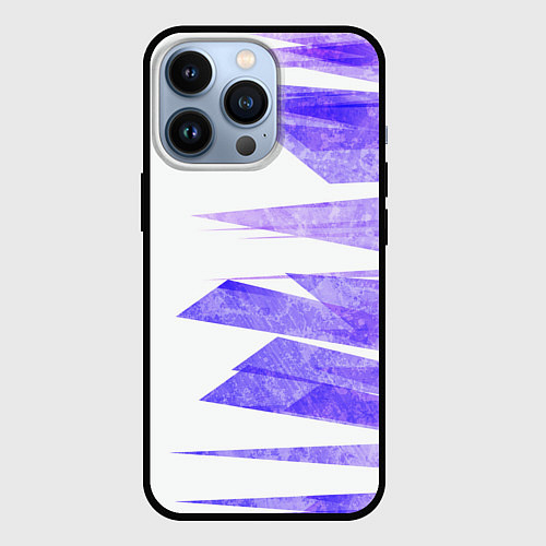 Чехол iPhone 13 Pro Color white purple / 3D-Черный – фото 1