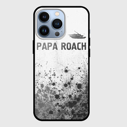 Чехол iPhone 13 Pro Papa Roach - white gradient посередине / 3D-Черный – фото 1