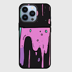 Чехол iPhone 13 Pro Стекающая краска текстура