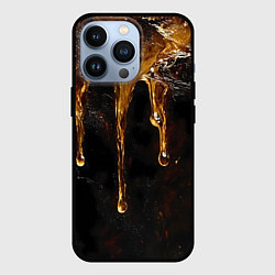 Чехол для iPhone 13 Pro Стекающий мед - текстура, цвет: 3D-черный
