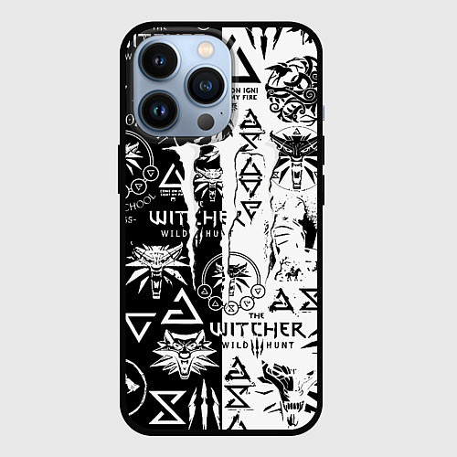 Чехол iPhone 13 Pro Monster energy логотипы игр / 3D-Черный – фото 1