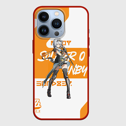 Чехол iPhone 13 Pro Солдат 0 Энби - ZZZ / 3D-Красный – фото 1