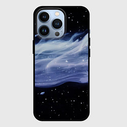 Чехол iPhone 13 Pro Синяя волна в космосе - текстура