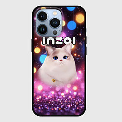 Чехол для iPhone 13 Pro Inzoi кошечка и логотип, цвет: 3D-черный