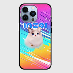 Чехол для iPhone 13 Pro Inzoi кошечка на радужном фоне, цвет: 3D-черный