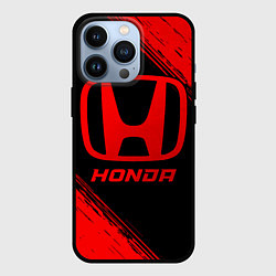 Чехол для iPhone 13 Pro Honda - red gradient, цвет: 3D-черный