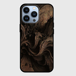 Чехол для iPhone 13 Pro Абстракция - old beige fantasy, цвет: 3D-черный