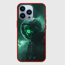 Чехол для iPhone 13 Pro Космический скелет, цвет: 3D-красный