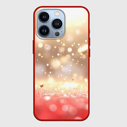 Чехол iPhone 13 Pro Золотые блики текстура