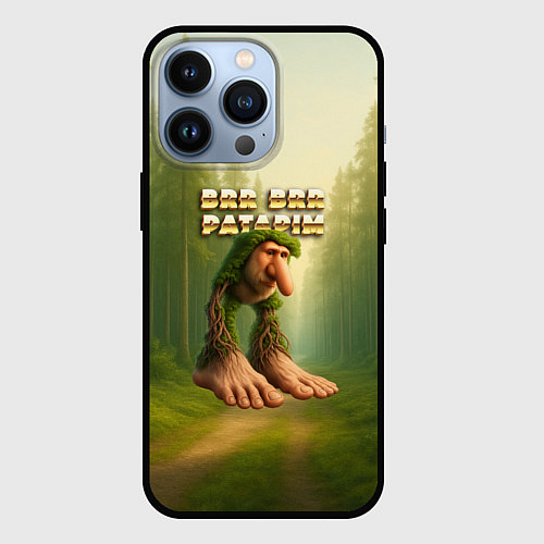 Чехол iPhone 13 Pro Brr brr Patapim мем / 3D-Черный – фото 1