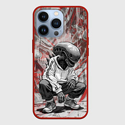 Чехол iPhone 13 Pro Ксеноморф на спорте