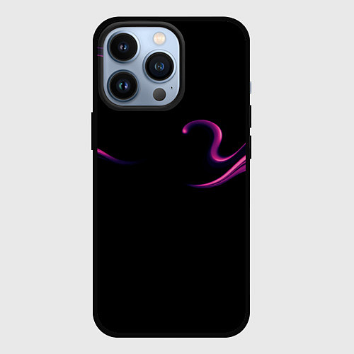 Чехол iPhone 13 Pro Color pink abstraction / 3D-Черный – фото 1