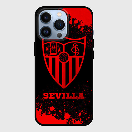 Чехол iPhone 13 Pro Sevilla - red gradient / 3D-Черный – фото 1