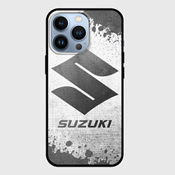 Чехол для iPhone 13 Pro Suzuki - white gradient, цвет: 3D-черный