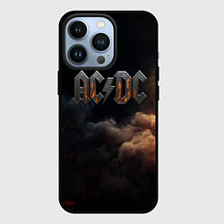 Чехол iPhone 13 Pro ACDC металлический лого