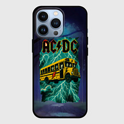 Чехол iPhone 13 Pro Летающий автобус с ACDC