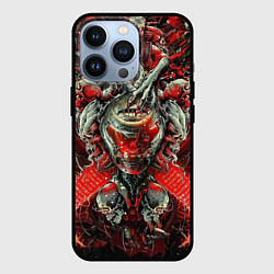 Чехол для iPhone 13 Pro Doom постер к игре, цвет: 3D-черный
