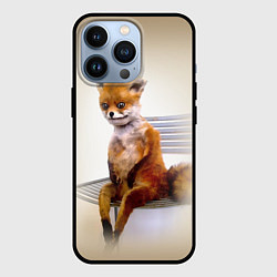 Чехол для iPhone 13 Pro Уставший лис мем, цвет: 3D-черный