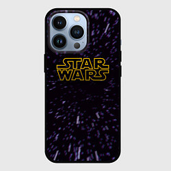 Чехол для iPhone 13 Pro Звёздные войны гиперпрыжок глитч, цвет: 3D-черный