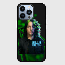 Чехол для iPhone 13 Pro Билли Айлиш глитч стиль, цвет: 3D-черный