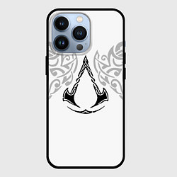 Чехол для iPhone 13 Pro Ассасин Крид - узор ворон, цвет: 3D-черный