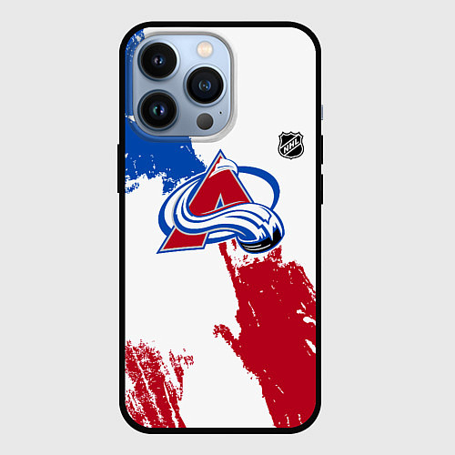 Чехол iPhone 13 Pro Колорадо Эвеланш - брызги красок / 3D-Черный – фото 1