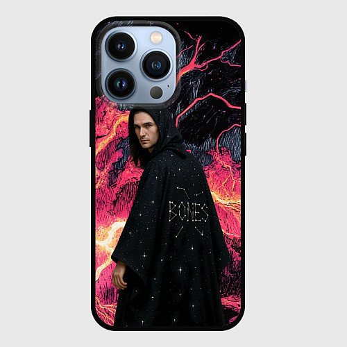 Чехол iPhone 13 Pro Bones в мантии со звездами / 3D-Черный – фото 1