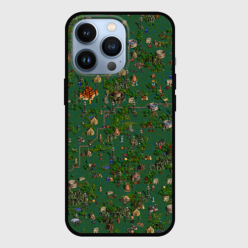 Чехол iPhone 13 Pro Земли Причала - Герои 3 / 3D-Черный – фото 1