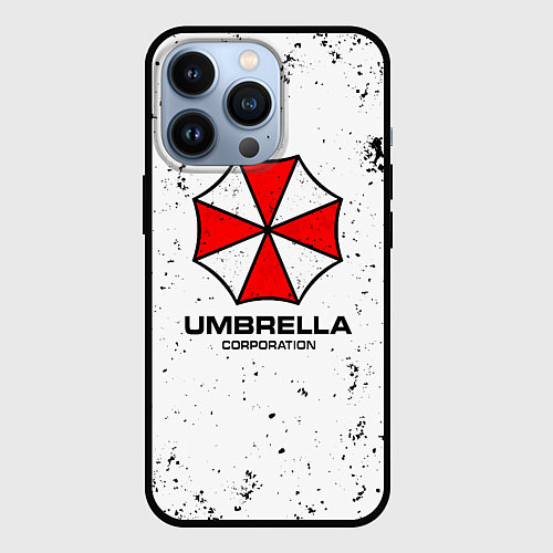 Чехол iPhone 13 Pro Umbrella - white dirt / 3D-Черный – фото 1