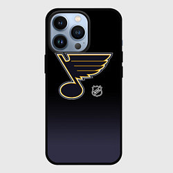 Чехол для iPhone 13 Pro Сент Луис Блюз - градиент, цвет: 3D-черный
