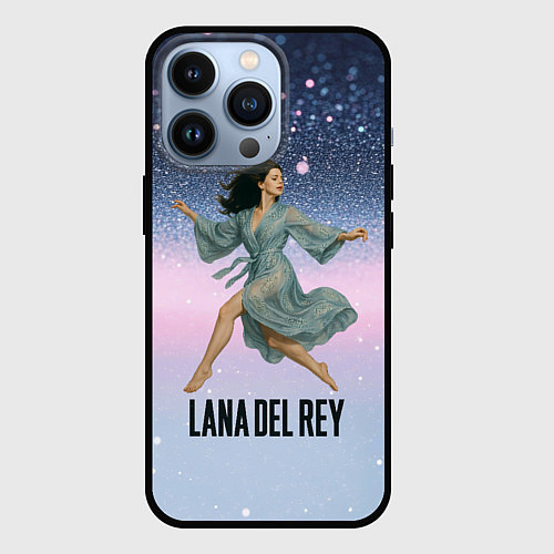 Чехол iPhone 13 Pro Lana Del Rey прыгает в платье / 3D-Черный – фото 1