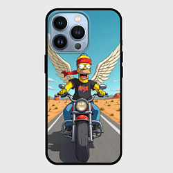 Чехол для iPhone 13 Pro Летящий в даль Гомер - Ария, цвет: 3D-черный