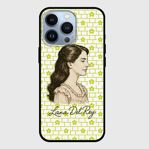 Чехол iPhone 13 Pro Lana Del Rey в ретро стиле / 3D-Черный – фото 1