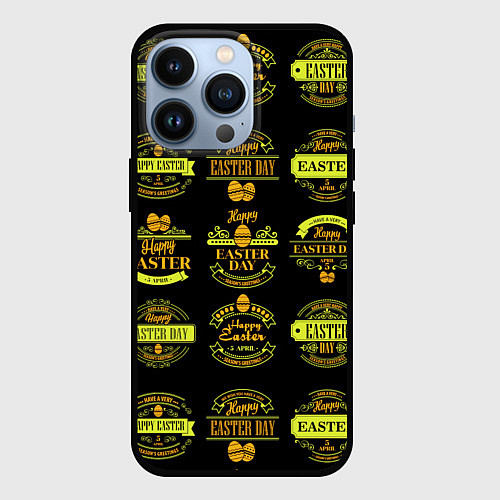 Чехол iPhone 13 Pro Easter holidays / 3D-Черный – фото 1