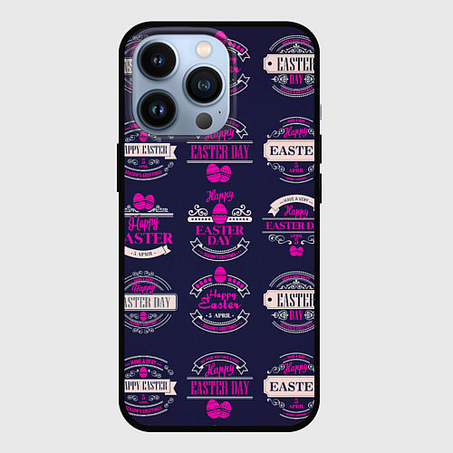 Чехол iPhone 13 Pro Easter pink / 3D-Черный – фото 1