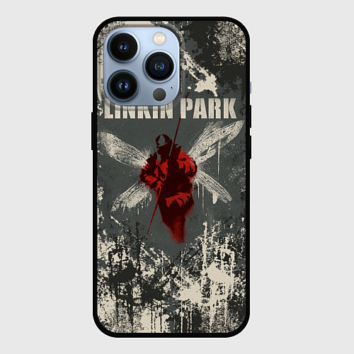 Чехол iPhone 13 Pro Linkin Park - Hybrid Theory / 3D-Черный – фото 1