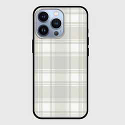 Чехол для iPhone 13 Pro Checked white completely, цвет: 3D-черный