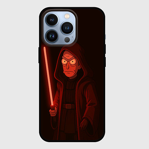 Чехол iPhone 13 Pro Рик - владыка ситх / 3D-Черный – фото 1