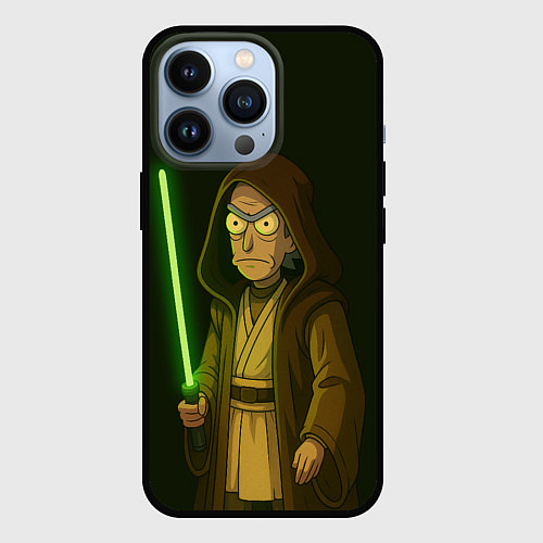 Чехол iPhone 13 Pro Рик - магистр-джедай / 3D-Черный – фото 1