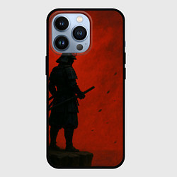 Чехол iPhone 13 Pro Ghost of Tsushima - алый