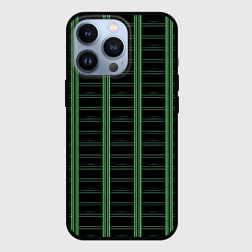 Чехол iPhone 13 Pro Color black cage / 3D-Черный – фото 1