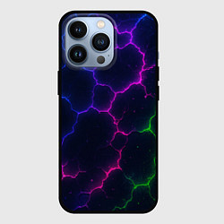 Чехол iPhone 13 Pro Неоновый разлом