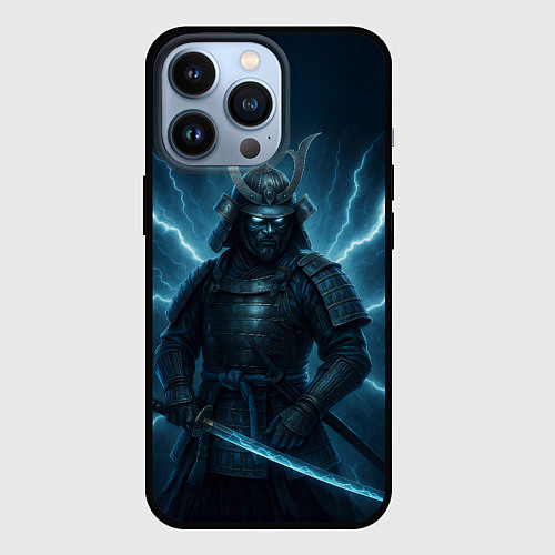 Чехол iPhone 13 Pro Электросамурай / 3D-Черный – фото 1