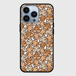 Чехол для iPhone 13 Pro Какашки, цвет: 3D-черный